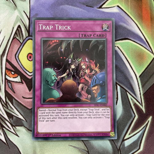 SESL-EN060 Trap Trick Super Rare 1st Edition NM Yugioh Card