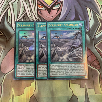 LTGY-EN061 x3 Scramble!! Scramble!! Ultra Rare Excellent Condition Yugioh