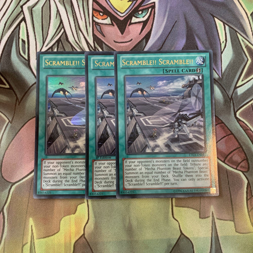 LTGY-EN061 x3 Scramble!! Scramble!! Ultra Rare Excellent Condition Yugioh