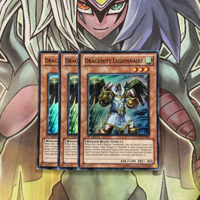 LCKC-EN085 x3 Dragunity Legionnaire Ultra Rare Excellent Condition Yugioh