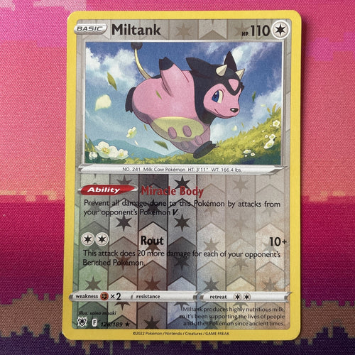 Pokemon Card Miltank Astral Radiance Reverse Holo Rare 126/189 NM