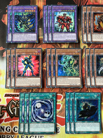 Deck Vision Hero YuGiOh 30 Cards BLHR (back)