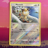 Pokemon Card Meowth Burning Shadows Reverse Holo 101/147 Near Mint