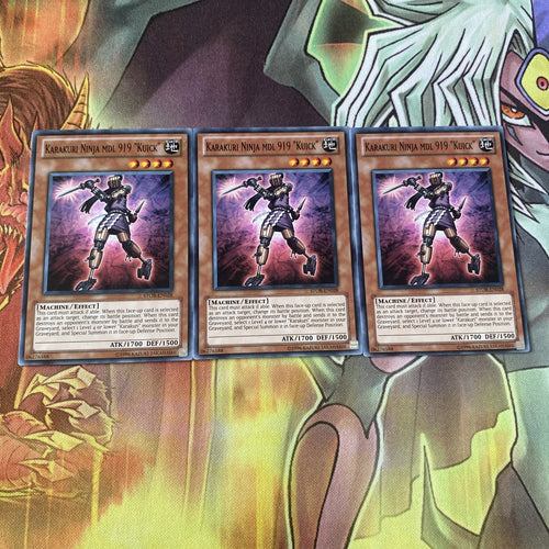 STOR-EN028 x3 Karakuri Ninja mdl 919 "Kuick" Common UNL ed Mint Yugioh! Card