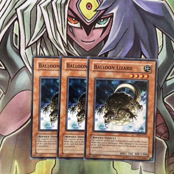 DR2-EN073 x3 Balloon Lizard Common Excellent Condition Yugioh