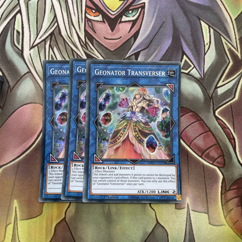 MP21-EN199 x3 Geonator Transverser Super Rare Excellent Conditon Yugioh