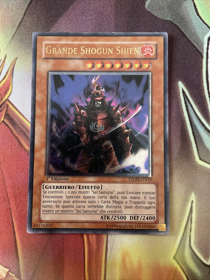 STON EN013 Great Shogun Shien Ultimate Rare 1st Edition Yugioh ITALIAN
