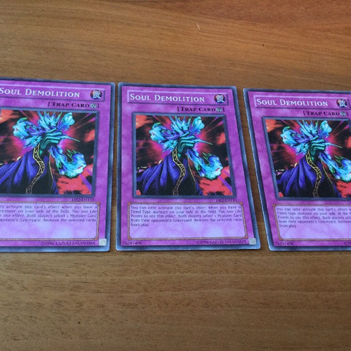 DB2-EN135 Yugioh 3x Soul Demolition
