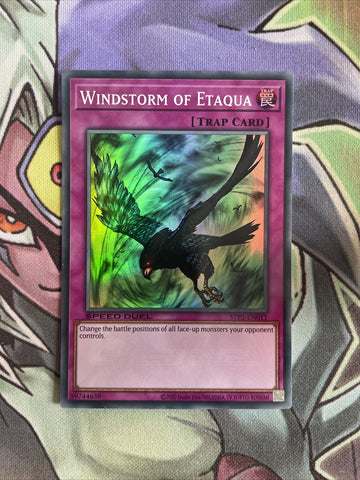 STP3-EN011 Windstorm Of Etaquia Super Rare Speed Duel  NM Yugioh Card