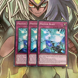 LED2-EN017 x3 Proton Blast Super Rare Excellent Condition Yugioh