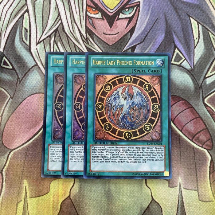 LC04-EN002 x3 Harpie Lady Phoenix Formation Ultra Excellent Condition Yugioh