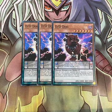 ROTD-EN091 x3 D/D Dog Super Rare Excellent Conditon Yugioh