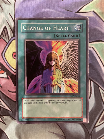 SDY-E030 Change Of Heart Common Varying Editions Excellent Yugioh Card