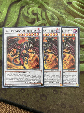 HSRD-EN023 Yugioh! Red Dragon Archfiend Common 1st Edition Playset