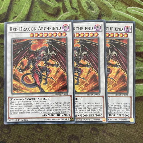 HSRD-EN023 Yugioh! Red Dragon Archfiend Common 1st Edition Playset