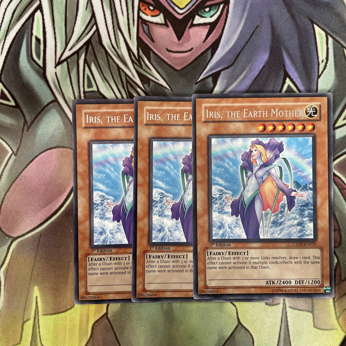 CDIP-EN025 x3 Iris, the Earth Mother Rare Excellent Condition Yugioh
