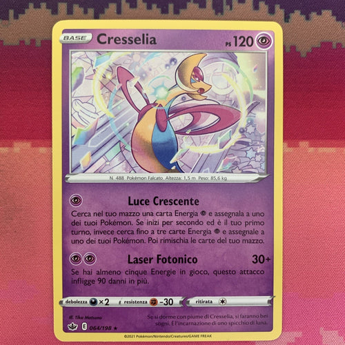 Pokemon Card Cresselia Chilling Reign Rare 064/198 Near Mint