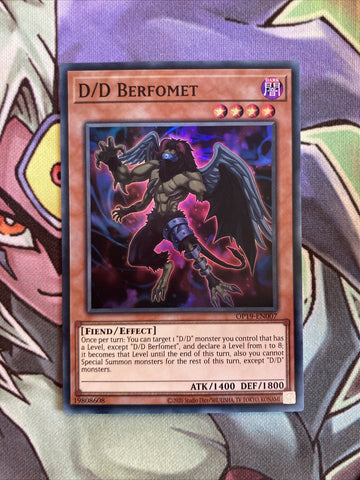 OP19-EN007 D/D Berfomet Super Rare Unlim Edition NM Yugioh Card