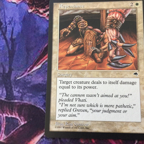 1x REPENTANCE  - Tempest Excellent Magic MTG