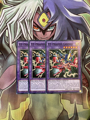 SDKS-EN043 x3 XY-Dragon Cannon Common Excellent Condition Yugioh