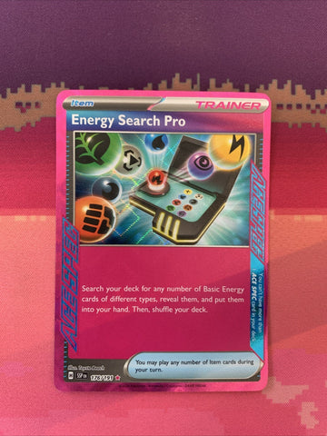 Pokemon Card Energy Search Pro 176/191 Surging Sparks Ace Spec Near Mint