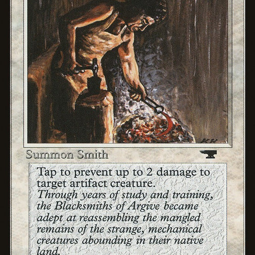 Argivian Blacksmith - Antiquities Excellent Magic MTG