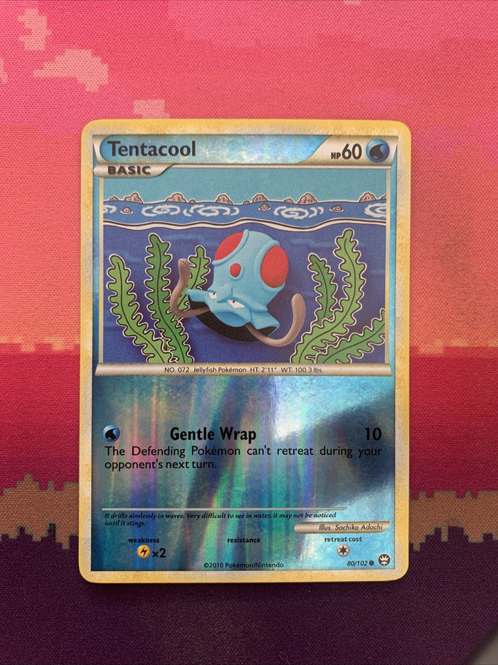 Pokemon Card Tentacool Triumphant Reverse Holo 80/102 NM