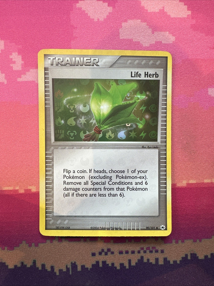 Pokemon Card Life Herb ex Hidden Legends Reverse Holo 90/101 Near Mint