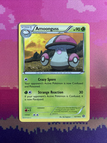 Pokemon Card Amoonguss Steam Siege Rare 13/114 Near Mint