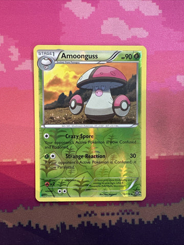 Pokemon Card Amoonguss Steam Siege Reverse Holo Rare 13/114 NM