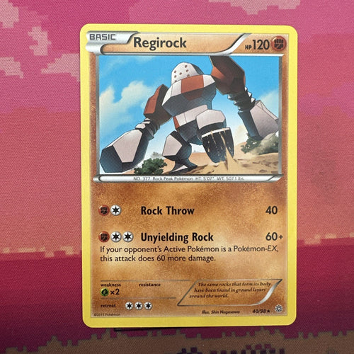 Pokemon Card Regirock Ancient Origins Rare 40/98 Near Mint