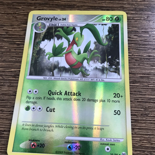 Pokemon Card Grovyle Arceus Reverse Holo 39/99 Near Mint