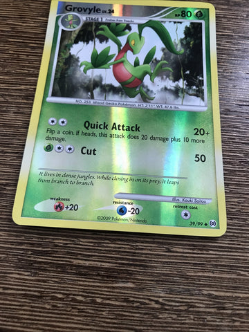 Pokemon Card Grovyle Arceus Reverse Holo 39/99 Near Mint (back)