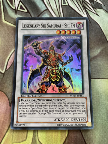 RYMP-ENSE1 Legendary Six Samurai - Shi En - Super Rare NM Yugioh