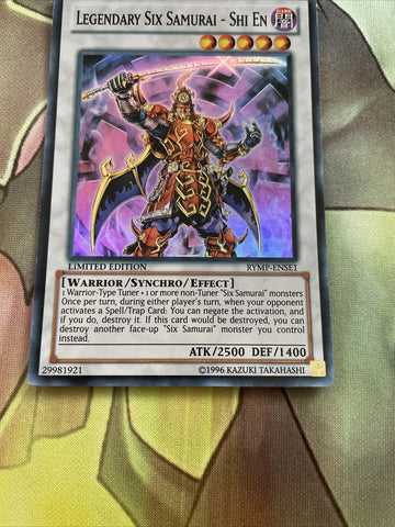 RYMP-ENSE1 Legendary Six Samurai - Shi En - Super Rare NM Yugioh (back)