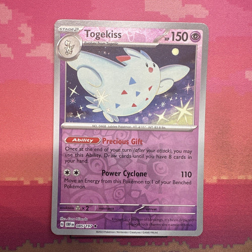 Pokemon Card Togekiss Obsidian Flames Reverse Holo Rare 085/197 Near Mint