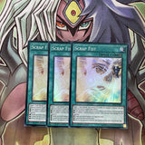 SDSE-EN024 x3 Scrap Fist Super Rare Excellent Condition Yugioh