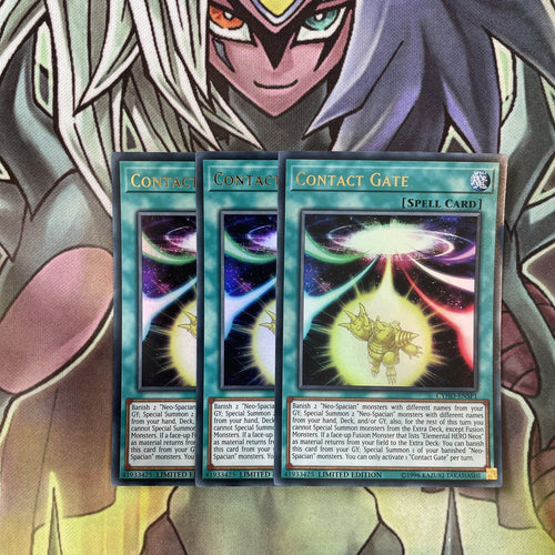 CYHO-ENSP1 x3 Contact Gate Ultra Rare Excellent Condition Yugioh