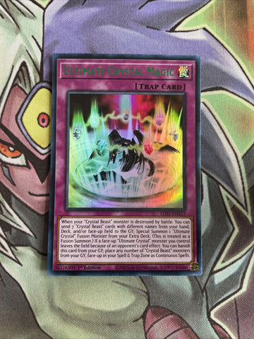 LDS1-EN117 Ultimate Crystal Magic Green Ultra Rare 1st Edition NM Yugioh Card