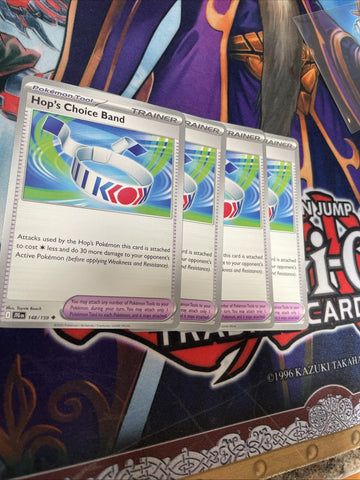 Pokemon Cards Hop’s Choice Band 148/159 4X Card Playset Journey Together NM (back)