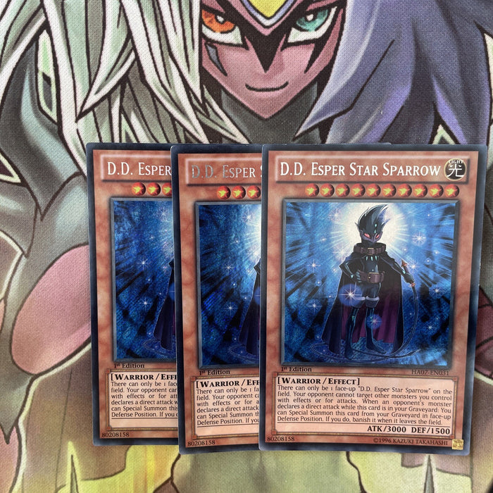 HA07-EN031 x3 D.D. Esper Star Spearrow Secret Rare Excellent Condition Yugioh