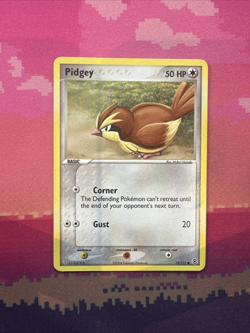Pokemon Card Pidgey EX FireRed LeafGreen Common 73/112 Near Mint