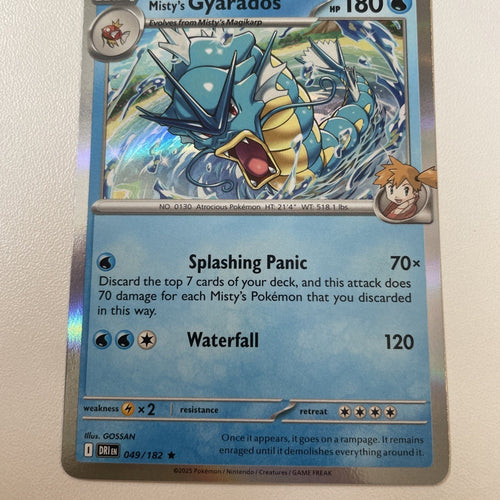 Misty's Gyarados Holo - 049/182 Destined Rivals - NM - PreRelease - Pokémon