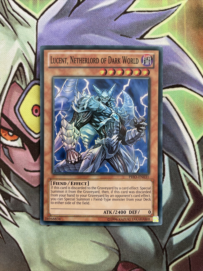 PRIO-EN031 Lucent, Netherlord OF Dark World Super Rare UNL Edition NM Yugioh Car