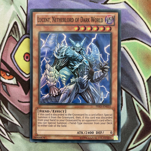 PRIO-EN031 Lucent, Netherlord OF Dark World Super Rare UNL Edition NM Yugioh Car