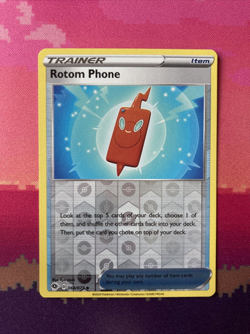 Pokemon Card Rotom Phone Champions Path Reverse Holo 064/073 Near Mint