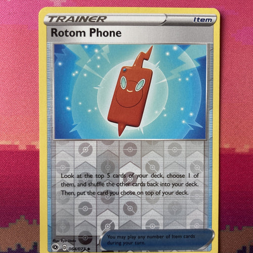Pokemon Card Rotom Phone Champions Path Reverse Holo 064/073 Near Mint