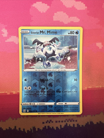 Pokemon Card Galarian Mr. Mime Battle Styles Reverse Holo 034/163 Near Mint