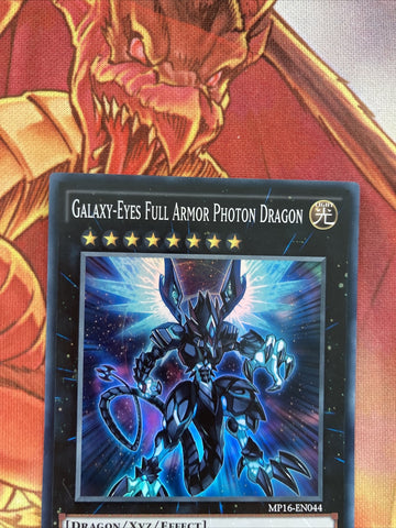 MP16 EN044 Galaxy-Eyes Full Armor Photon Dragon Super Rare 1st Edition Yugioh (back)