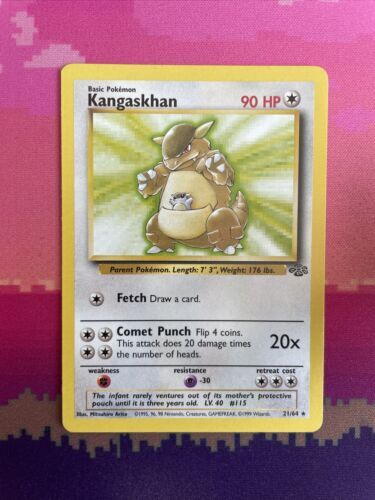 Pokemon Cards Kangaskhan Jungle Rare 21/64 NM